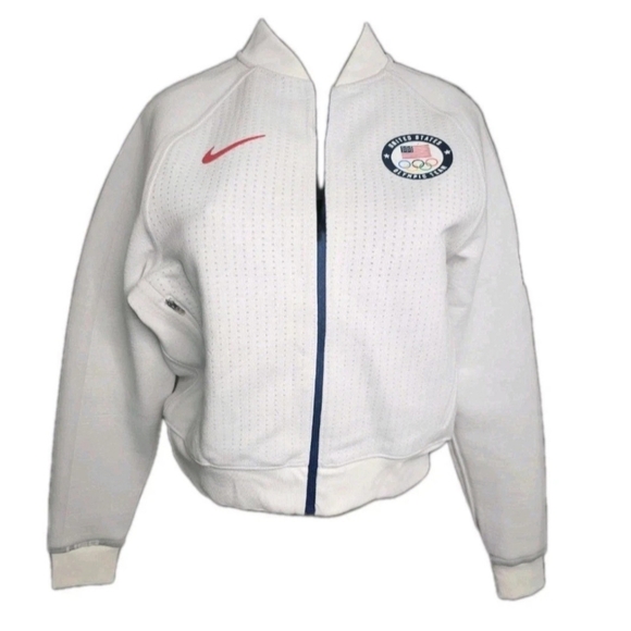 Nike USA 2020 Tokyo Olympics Media Day Full-Zip Jacket CK4567-100 Women's Used - Picture 1 of 5
